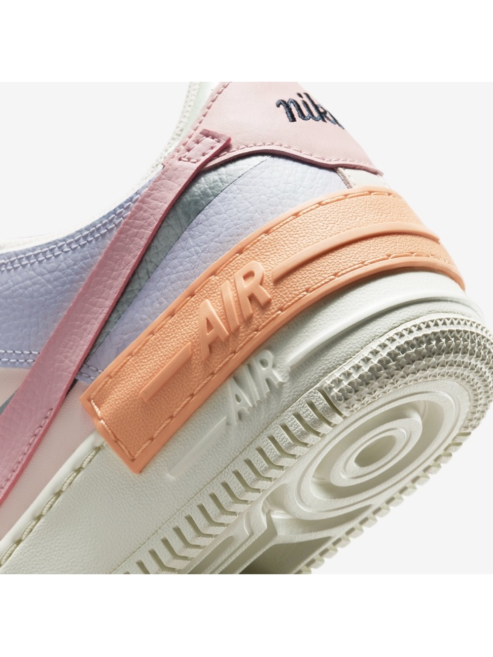 Nike Air Force 1 Shadow Orange Chalk Pink Glaze Size 7.5 - Picture 2 of 14